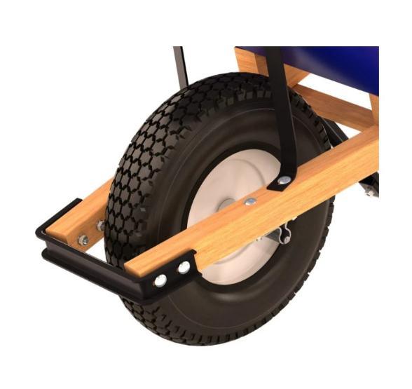 540mm Garden Cart Tools 150kg 6 Cu Ft Gerobak Dengan Rangka Baja 2