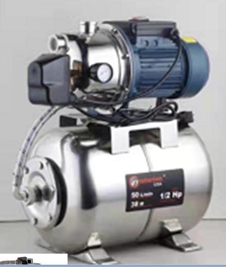 Pompa Air Listrik Mini Vortex Stainless Steel Jet Pump Tekanan Tinggi 0
