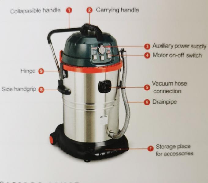 Mesin Vacuum Cleaner ISO 1200W Vacuum Dust Cleaner Untuk Penggunaan Industri 0