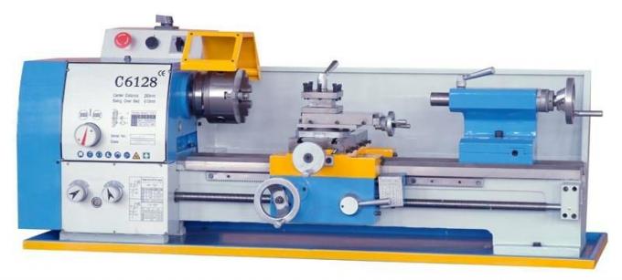 Mini Bubut Logam CNC Presisi Manual Mesin Bubut Bench Tahan Aus 0
