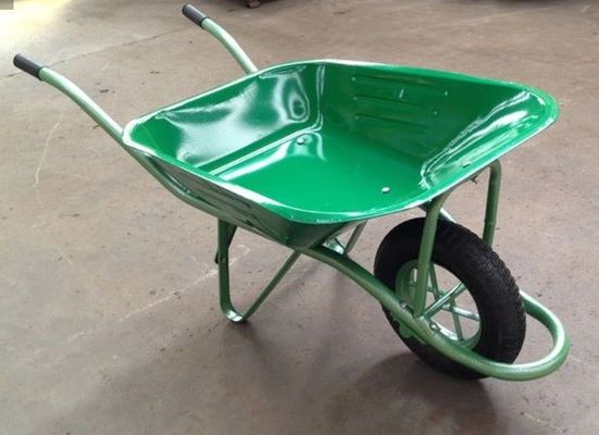 Sertifikasi CE Peralatan Mesin Kebun 0.6mm 5 Cuft Steel Wheel Barrow