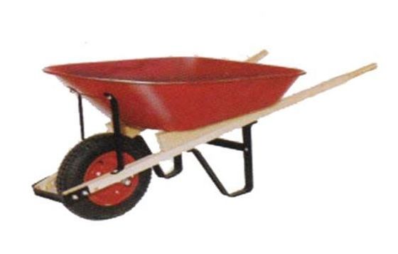 Sertifikasi CE Peralatan Mesin Kebun 0.6mm 5 Cuft Steel Wheel Barrow
