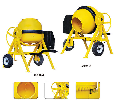 Mesin Pengaduk Beton Roll Portabel Mesin Gas Gagang Bulat 1.0mm