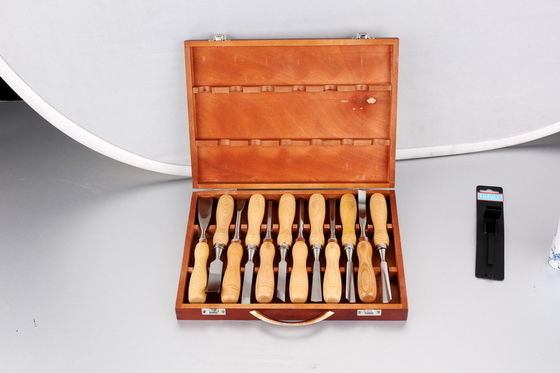 Round Punch Wood Turning Chisel Set Domestik Ashtree Untuk Woodworking