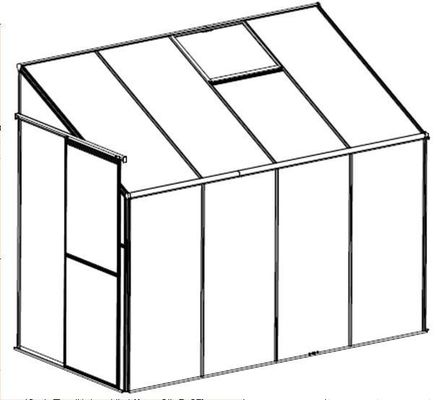 4ft Wall Mounted Green House Mudah Dirakit Hobby House Greenhouse