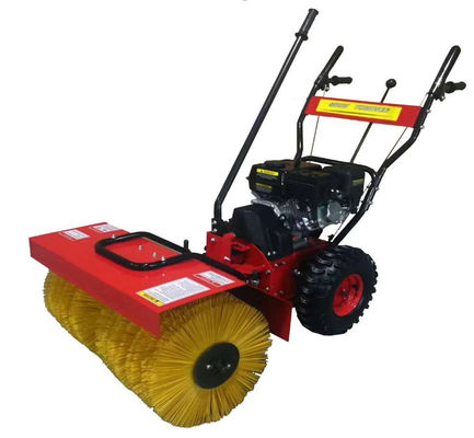 6.5HP Snow Power Brush Sweeper Walk Behind Recoil Starter Fleksibilitas Tinggi