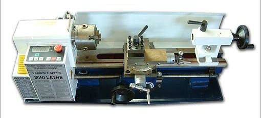 Mini Bubut Logam CNC Presisi Manual Mesin Bubut Bench Tahan Aus