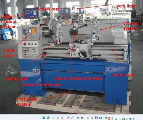 Mechanical Precision Bench Top Metal Lathe 1000mm Kondisi Baru